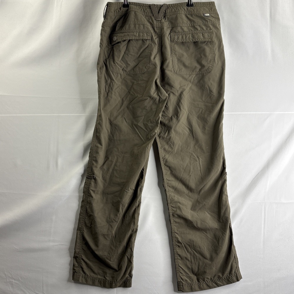 North Face Women's Size 4 Short Brown Drawstring Hiking Pants Moisture Wicking - Picture 8 of 10